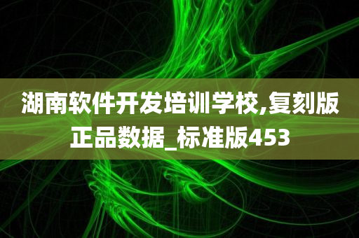 湖南软件开发培训学校,复刻版正品数据_标准版453