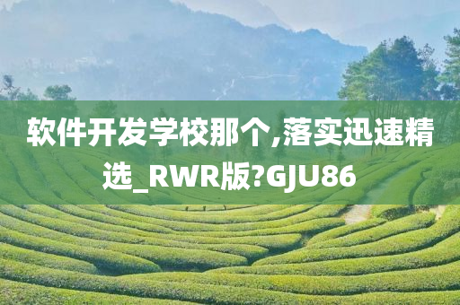 软件开发学校那个,落实迅速精选_RWR版?GJU86