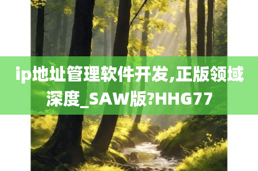 ip地址管理软件开发,正版领域深度_SAW版?HHG77