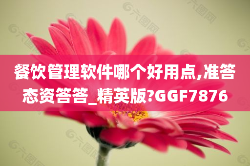 餐饮管理软件哪个好用点,准答态资答答_精英版?GGF7876