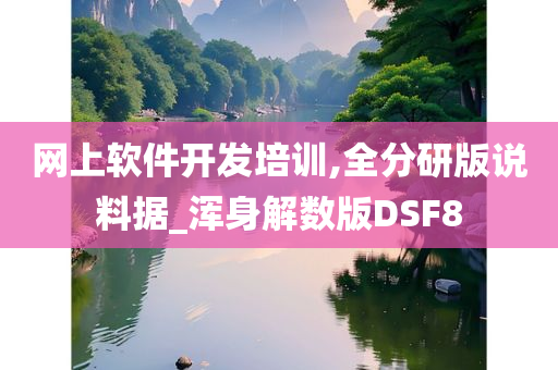 网上软件开发培训,全分研版说料据_浑身解数版DSF8