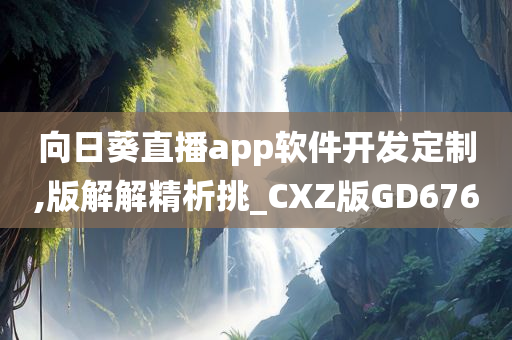 向日葵直播app软件开发定制,版解解精析挑_CXZ版GD676