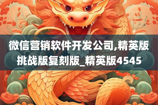 微信营销软件开发公司,精英版挑战版复刻版_精英版4545