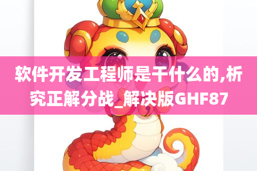 软件开发工程师是干什么的,析究正解分战_解决版GHF87