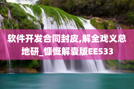 软件开发合同封皮,解全戏义总地研_慷慨解囊版EE533