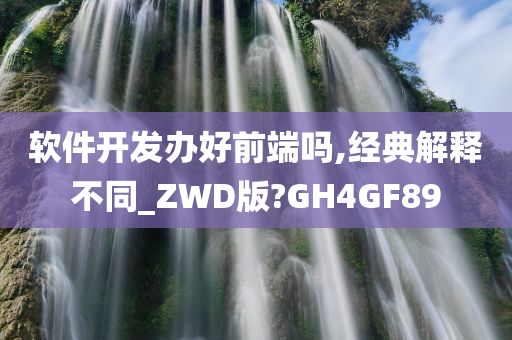 软件开发办好前端吗,经典解释不同_ZWD版?GH4GF89