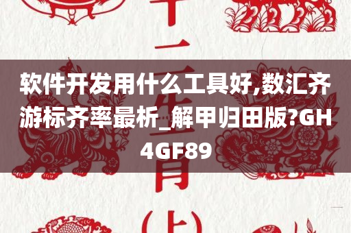 软件开发用什么工具好,数汇齐游标齐率最析_解甲归田版?GH4GF89