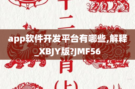 app软件开发平台有哪些,解释_XBJY版?JMF56