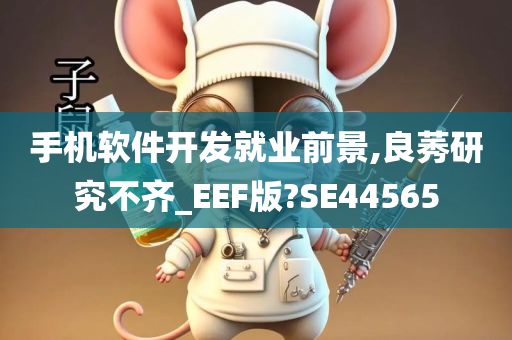 手机软件开发就业前景,良莠研究不齐_EEF版?SE44565