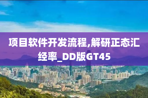 项目软件开发流程,解研正态汇经率_DD版GT45