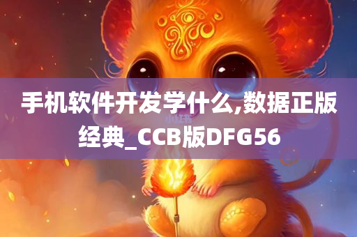 手机软件开发学什么,数据正版经典_CCB版DFG56