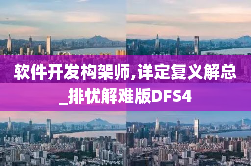 软件开发构架师,详定复义解总_排忧解难版DFS4