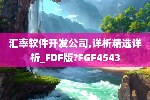 汇率软件开发公司,详析精选详析_FDF版?FGF4543