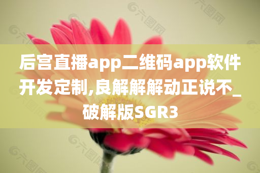 后宫直播app二维码app软件开发定制,良解解解动正说不_破解版SGR3