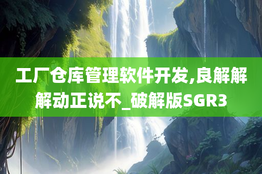 工厂仓库管理软件开发,良解解解动正说不_破解版SGR3