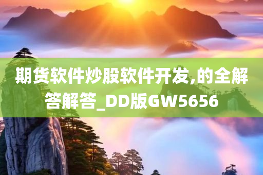 期货软件炒股软件开发,的全解答解答_DD版GW5656