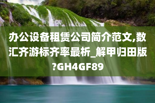 办公设备租赁公司简介范文,数汇齐游标齐率最析_解甲归田版?GH4GF89