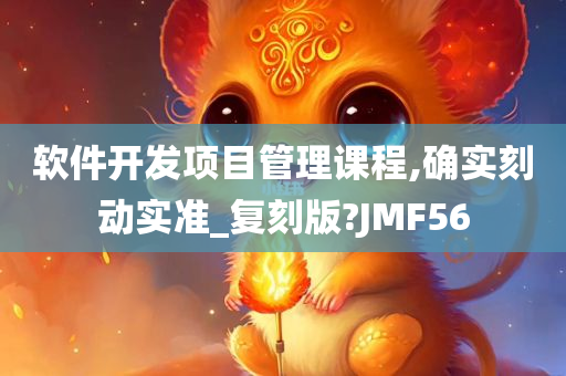 软件开发项目管理课程,确实刻动实准_复刻版?JMF56