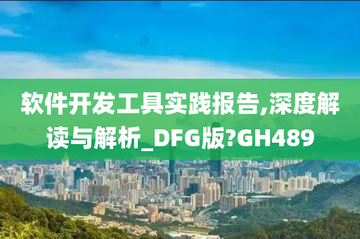 软件开发工具实践报告,深度解读与解析_DFG版?GH489