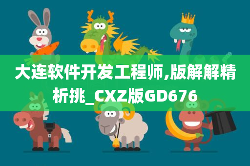 大连软件开发工程师,版解解精析挑_CXZ版GD676