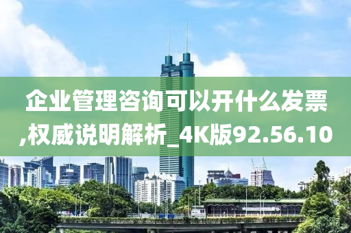 企业管理咨询可以开什么发票,权威说明解析_4K版92.56.10