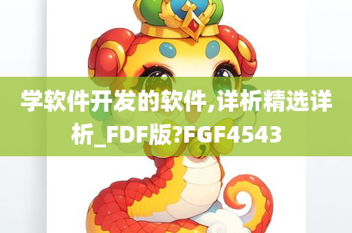 学软件开发的软件,详析精选详析_FDF版?FGF4543