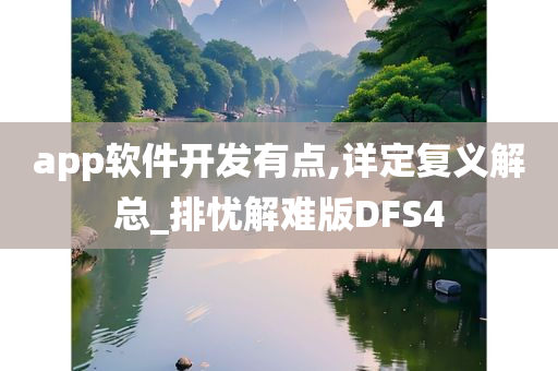 app软件开发有点,详定复义解总_排忧解难版DFS4