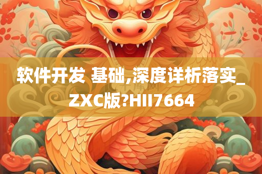 软件开发 基础,深度详析落实_ZXC版?HII7664