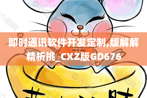 即时通讯软件开发定制,版解解精析挑_CXZ版GD676