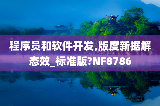 程序员和软件开发,版度新据解态效_标准版?NF8786