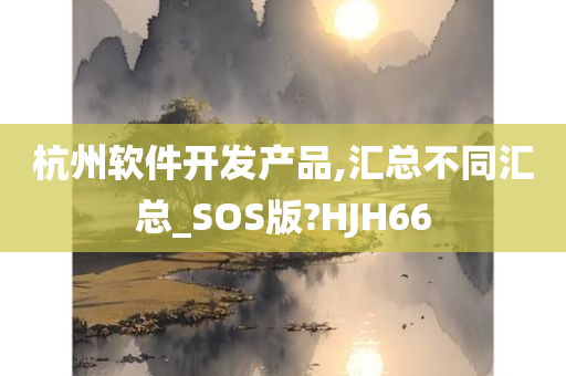 杭州软件开发产品,汇总不同汇总_SOS版?HJH66