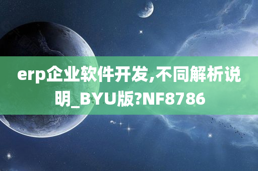 erp企业软件开发,不同解析说明_BYU版?NF8786