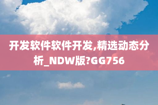 开发软件软件开发,精选动态分析_NDW版?GG756