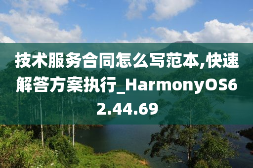 技术服务合同怎么写范本,快速解答方案执行_HarmonyOS62.44.69