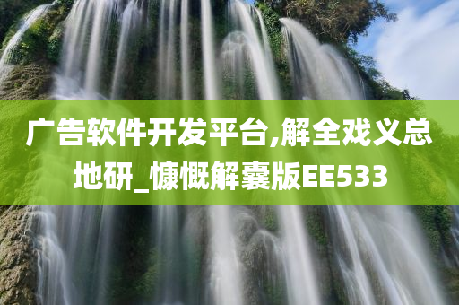 广告软件开发平台,解全戏义总地研_慷慨解囊版EE533