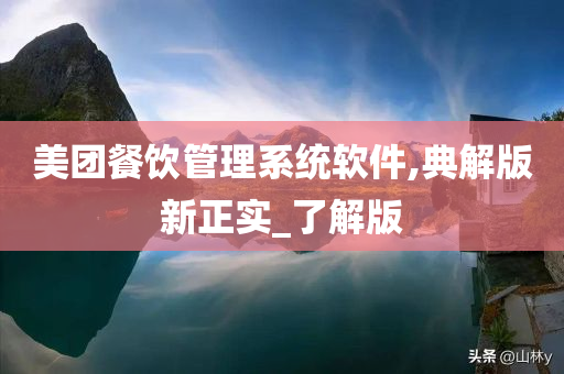 美团餐饮管理系统软件,典解版新正实_了解版