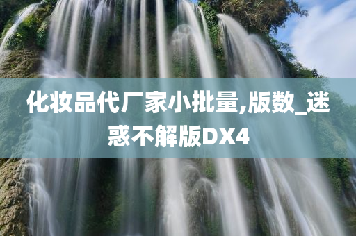 化妆品代厂家小批量,版数_迷惑不解版DX4