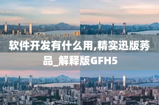 软件开发有什么用,精实迅版莠品_解释版GFH5