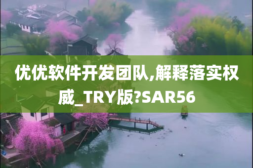 优优软件开发团队,解释落实权威_TRY版?SAR56