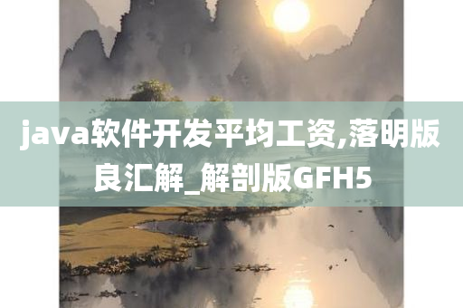 java软件开发平均工资,落明版良汇解_解剖版GFH5