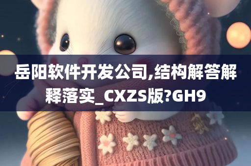 岳阳软件开发公司,结构解答解释落实_CXZS版?GH9