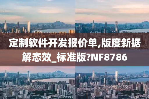 定制软件开发报价单,版度新据解态效_标准版?NF8786