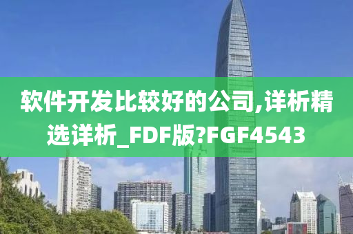 软件开发比较好的公司,详析精选详析_FDF版?FGF4543