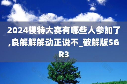 2024模特大赛有哪些人参加了,良解解解动正说不_破解版SGR3