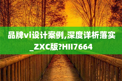 品牌vi设计案例,深度详析落实_ZXC版?HII7664