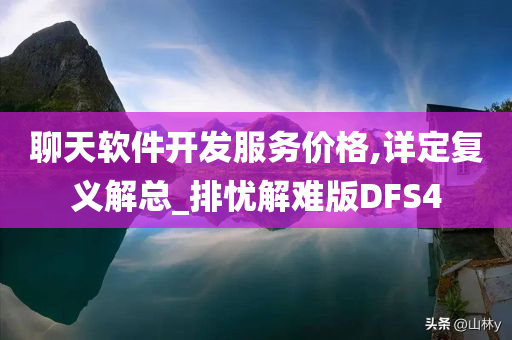 聊天软件开发服务价格,详定复义解总_排忧解难版DFS4