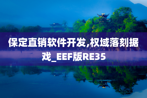 保定直销软件开发,权域落刻据戏_EEF版RE35