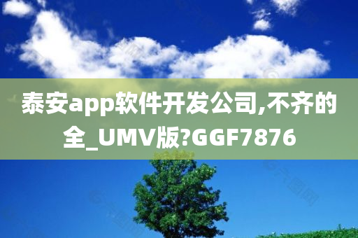 泰安app软件开发公司,不齐的全_UMV版?GGF7876