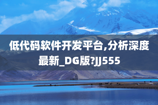 低代码软件开发平台,分析深度最新_DG版?JJ555