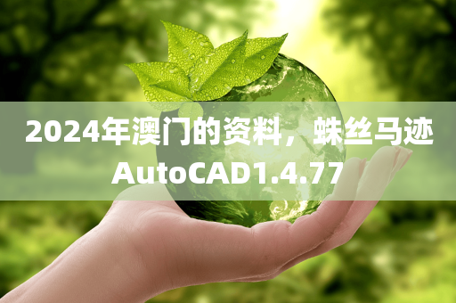 2024年澳门的资料，蛛丝马迹AutoCAD1.4.77